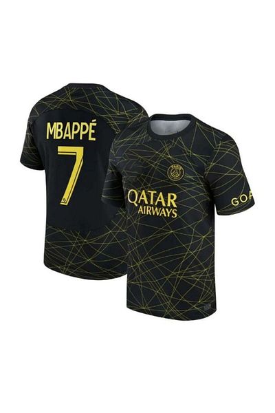 MONTENERO P.S.G 2023/24 New Season Kylian Mbappe Spider Pattern Alternate Jersey
