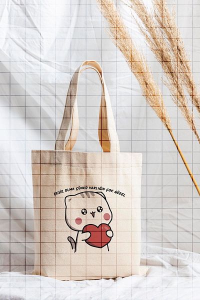 ÇELİKLER HEDİYE Because Being Missing Is so Beautiful Printed Cloth Bag