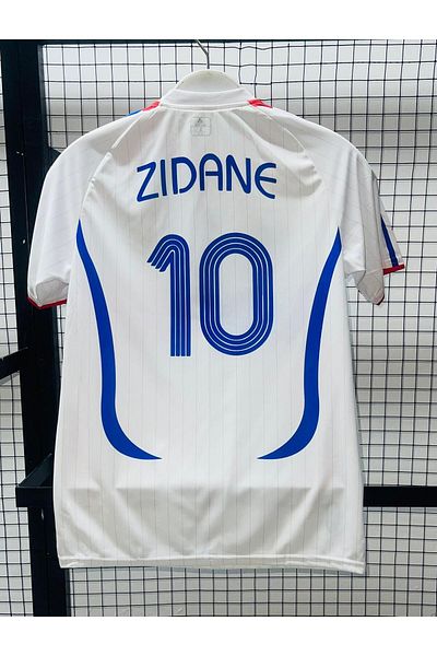 Lion Spor Γαλλία 2006 Νοσταλγία Εποχή Zinedine Zidane Away Ρετρό ποδοσφαιρική φανέλα
