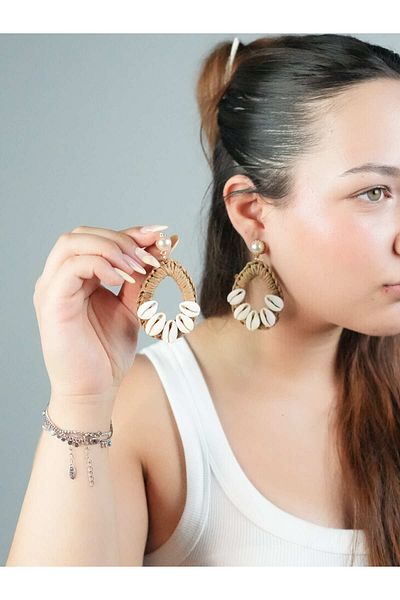 Sumen Butik Summer Seashell Dangle Earrings