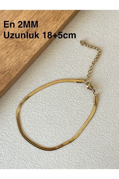 Rupen Kraft 316 L Surgical Steel Crush Snake Gold Model Stainless Tarnish Free Steel Bracelet