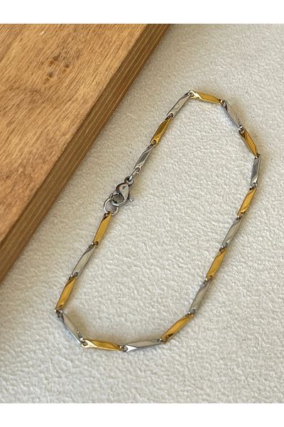 Rupen Kraft 316 l surgical steel twisted bar model stainless tarnish free stylish unisex steel bracelet