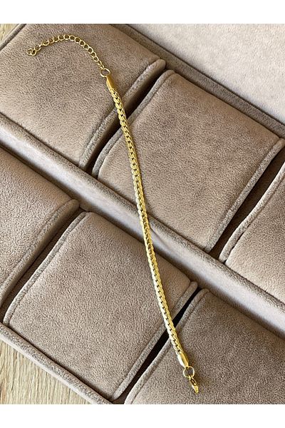 Rupen Kraft 316 L Surgical Steel Classic Gold Model Stainless Tarnish Free Steel Bracelet
