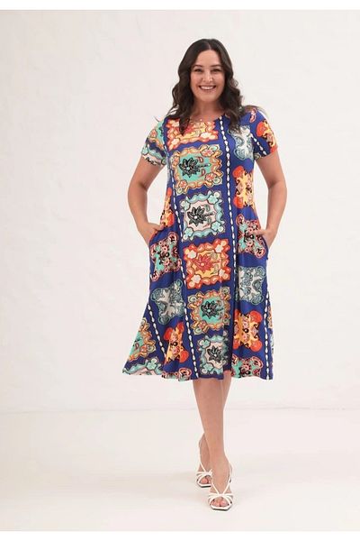KapadokyaButik Plus Size Summer Pocket Dress