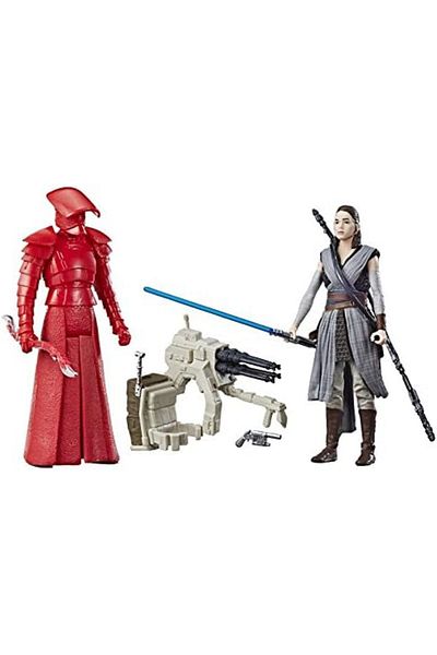 Star Wars : The Last Jedi Rey (Jedi Training) and Elite Praetorian Guard Figure 2-Pack 3.75 Inches
