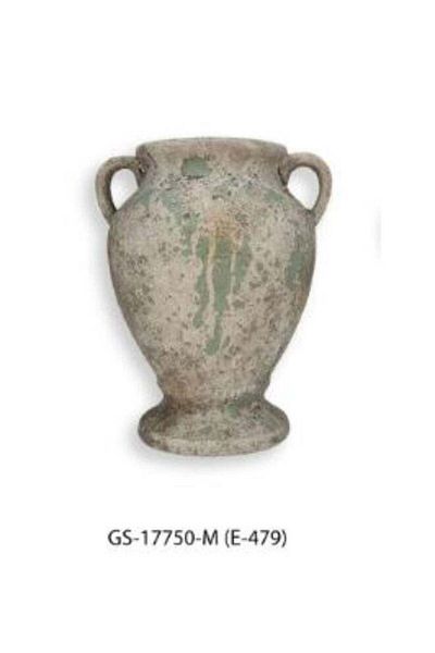 Generic Luxury vase stand in calm green color for elegant home decor and outdoor gardens (18.5*18.5*26 cm)