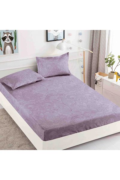 FIONNA.RO Fine Cotton Duvet Cover 90x200cm - Royal Purple