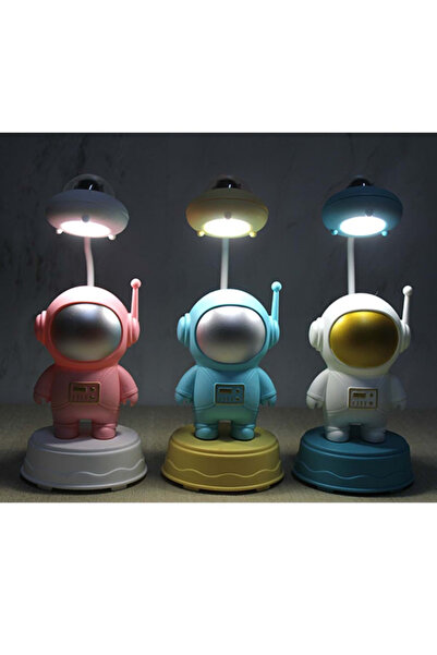 moryconcept Astronot Masa Lambası Usb Led Çocuk Lambası Tye Light Masa Üstü