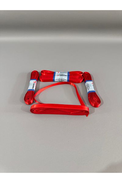 Liha Hediyelik Kına Nişan Düğün ve Özel Günleriniz Red Satin Ribbon 1cm 10Meters, Gift Wedding Henna Bundle Birthday Decoration Ribbon
