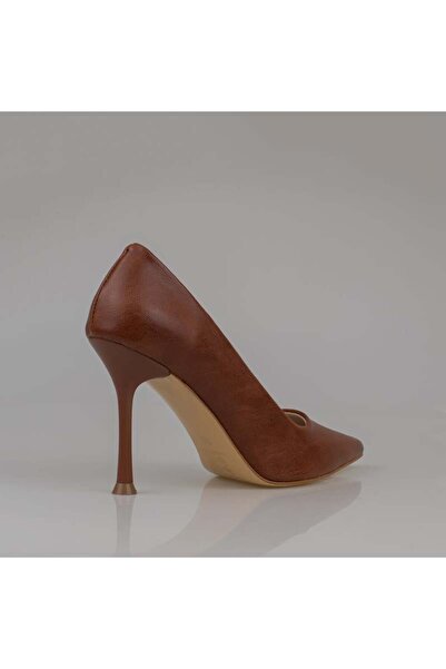 Trend Adımlar Taba Kadın Düz Deri Stiletto