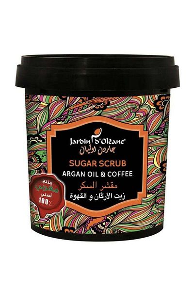 Jardin D Oleane Sugar Scrub With Argan Oil And Coffee Black 600grams