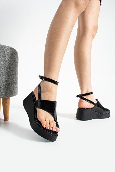 palatti shoes Nova Rugan Parmak Arası Kadın Sandalet