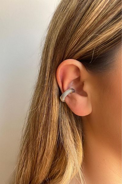 Bijou Luz Mix Color Serrated Ring Earcuff Cartilage Earrings
