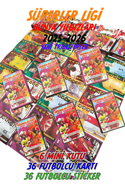 OYUNKAFASI SÜPERLER LİGİ DÜNYA YILDIZLARI 2025-2026 YENİ TRANSFERLER (6MİNİ K...