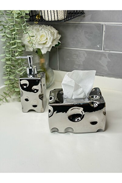 dunyazuccaciye Porselen Peçetelik & Sıvı Sabunluk