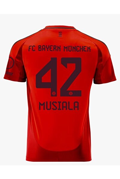 Lion Spor B.A.Y.E.R.N/M.U.N.I.H 2024/25 New Season Jamal Musi̇ala Home Jersey (Red)