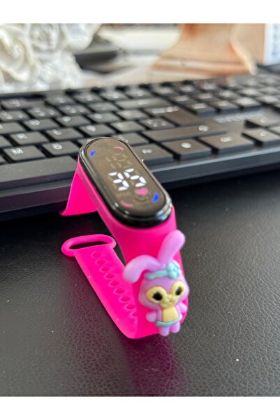 Newon Figürlü Dijital Led Çocuk Saati Dokunmatik Ekranlı Su Geçirmez