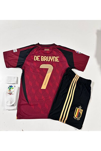 FEEL STYLE Belçika 2024/25 Yeni Sezon Kevın De Bruyne Çocuk Forması 4'lü Set
