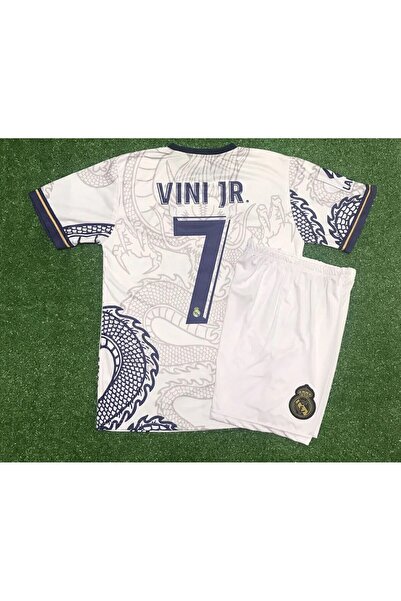 Forma R.e.a.l M.a.d.r.i.d 2023/24 Yeni Sezon Dragon (EJDERHA) Desenli Vini Jr...