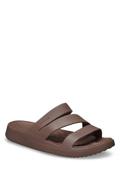 Crocs Γυναικείες παντόφλες Getaway Strappy Καφέ