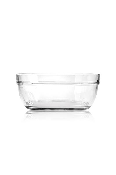 Snippy Elf - Medium Size Glass Salad Fruit Bowl 20 cm Glass Bowl