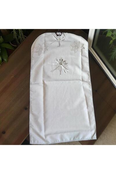 Dantelux Engagement Bohçalik Gardenia Linen Fabric Brooched Gipure Dress Cover. Gamboch