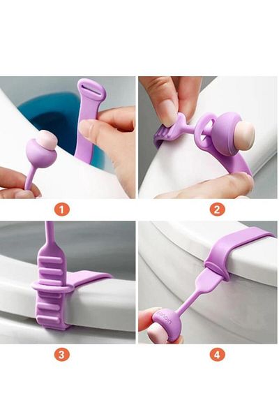 optana Hygienic Mushroom Design Toilet Seat Lifting Apparatus Holdertoilet Seat Lifting Apparatus