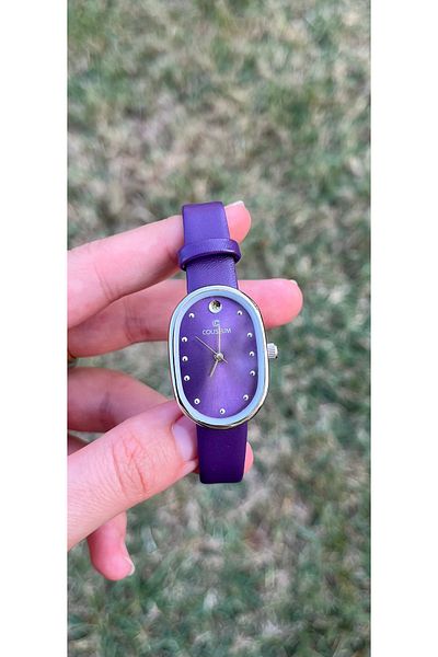 Bluemix Aksesuar Oval Dial Women's Watch with Leather Strap
