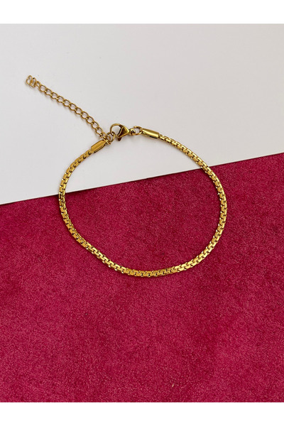 Rupen Kraft 316 L Surgical Steel Stylish Cross Weave Steel Chain Bracelet Italian Cross Chain Bracelet