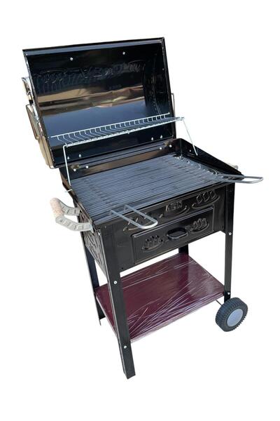 TOPSÖKEN ACN Kömürlü Mangal Kapaklı Lüx Barbekü 35 x 50 Cm