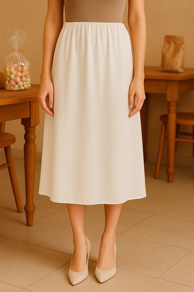 Misue Handmade Skirt Bottoming Lining, Shile Cloth Cotton Long Skirt Lining, 100% Cotton Underwear Petticoat, Dress Lining