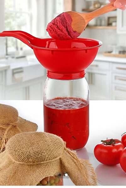 Nest Nookk قُمع بلاستيكي عملي - متوافق مع البرطمانات والزجاجات - صالح للأغذية