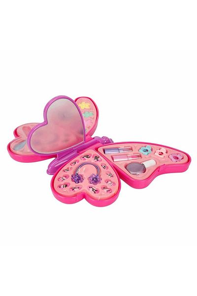 A-T AYZE-TRENDY Butterfly Shaped Pink 4 Layer Makeup Beauty Set 26038