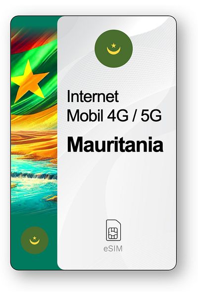 netSIM eSIM Internet Mauritania, valid for 30 days, 10 GB traffic