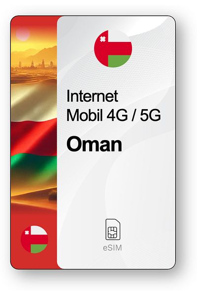 netSIM eSIM Internet Oman, valid for 30 days, 20 GB traffic