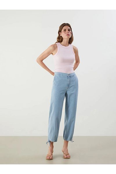 LC Waikiki Lcw Jeans Indigo Buy Elastic Waist Jogger Women's Jean Pants