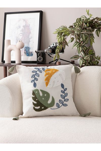 SWITA Husa de perna din in brodat Seria Comfort 43x43 cm