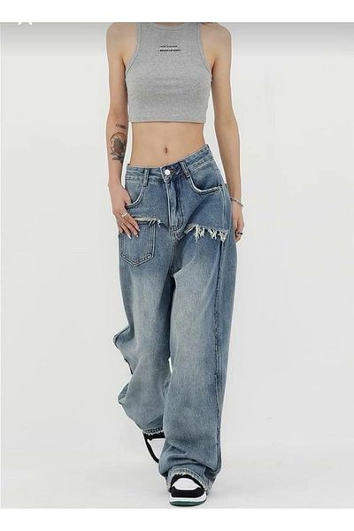 eyonnwear 2K Recycled Baggy Pocket Star Jean Pants