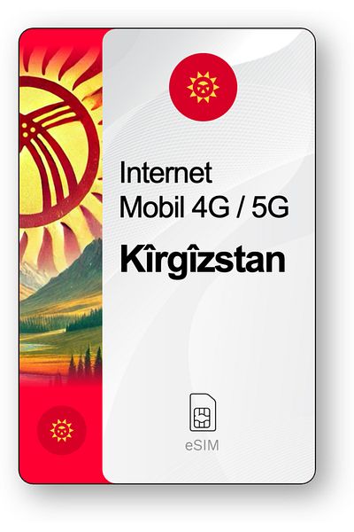 netSIM eSIM Internet Kyrgyzstan, valid for 30 days, 10 GB traffic