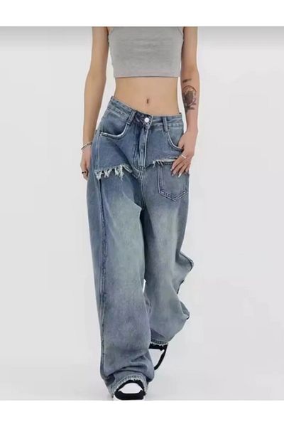 eyonnwear 2K Recycled Baggy Pocket Star Jean Pants