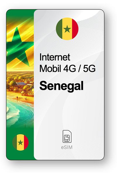 netSIM eSIM Internet Senegal, valid for 30 days, 20 GB traffic