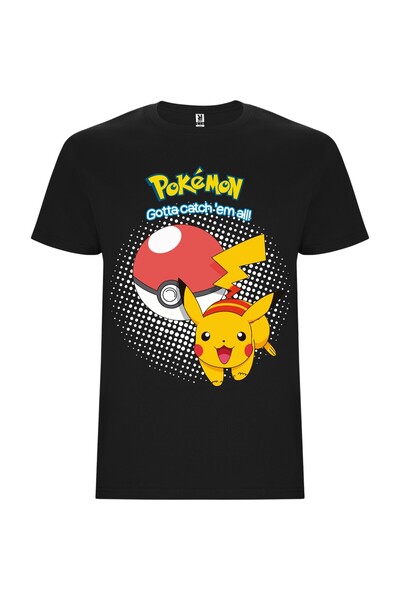 ROLY Tricou unisex, 100% bumbac, Pokemon