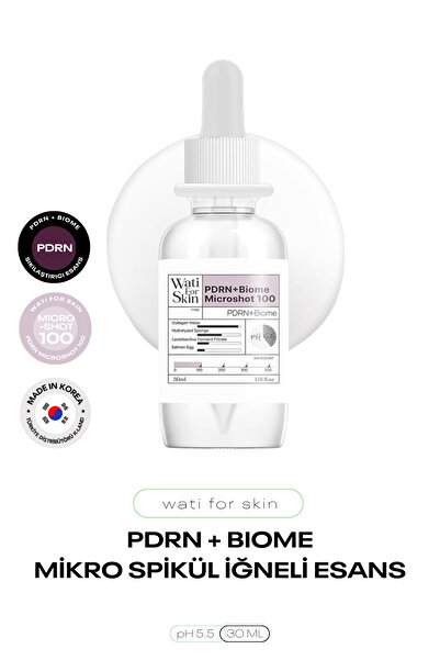 wati for skin PDRN ve Lactobacillus Mikro Spikül İğneli Esans Wati For Skin P...