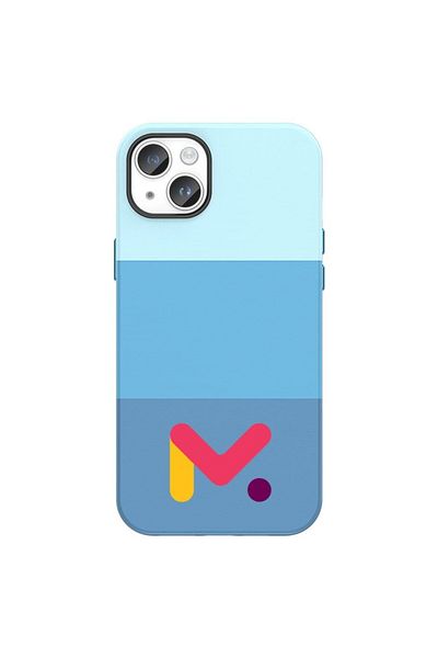 JollyMag Shockproof eco-leather protective case for Iphone 14, Blue, M Color