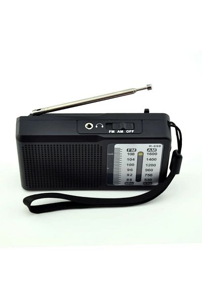 Wasat ELArab R-698 Portable Pocket Radio with Earphone Output and AM/FM Support for Personal Use