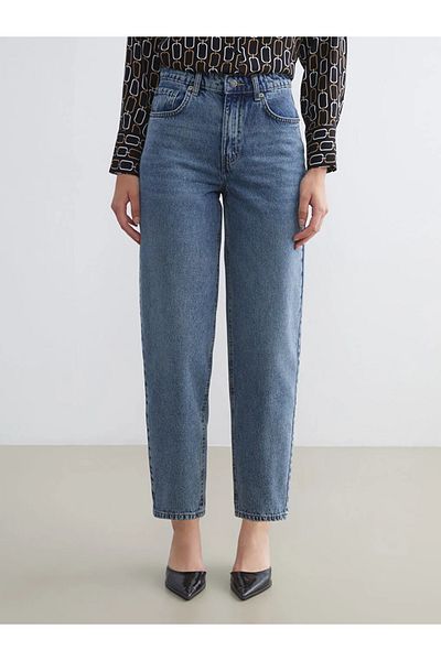 LC Waikiki Lcw Jeans Indigo Barrel Fit Women's Jean Pants