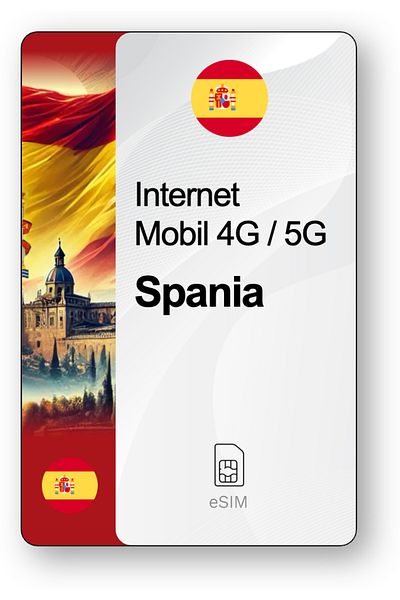 netSIM eSIM Internet Spain, valid for 30 days, 20 GB traffic