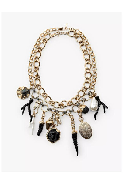 AychaAksesuar Marka model çift zincirli tarz kolye