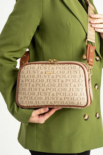 Just Polo Women's Medium Size Printed Stylish Shoulder Bag and Wallet Combination Shopper K232053Mh