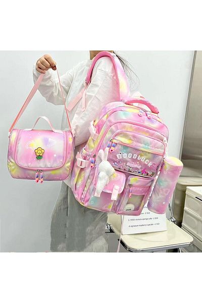 Bodmar Çanta Since 2023 School Backpack with Teddy Bear